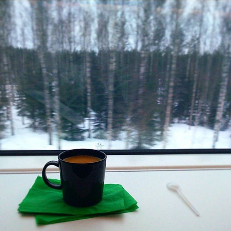 Kávé a Helsinki - Rovaniemi IC büféjében